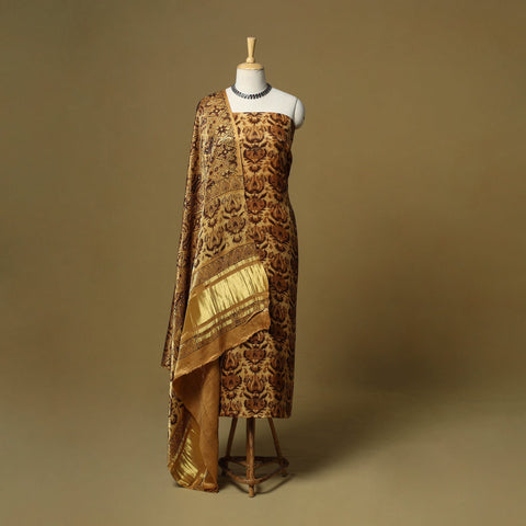 Natural dyed modal silk bagru 2pc unstitched dress material