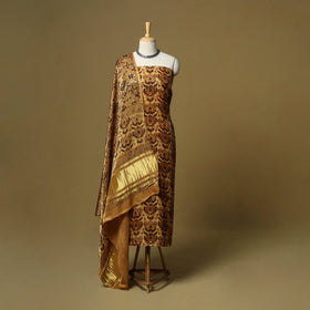 Natural dyed modal silk bagru 2pc unstitched dress material