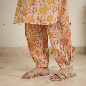 Yellow - natural dyed cotton bagru dabu co-ord set 05