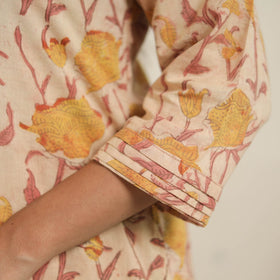 Yellow - natural dyed cotton bagru dabu co-ord set 05