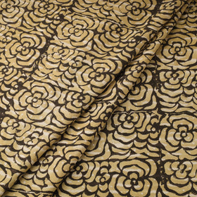 Yellow Natural Dyed Cotton Bindaas Block Print Fabric