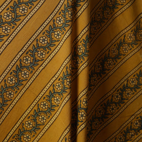 Yellow - natural dyed cotton fabric 03 - handcrafted