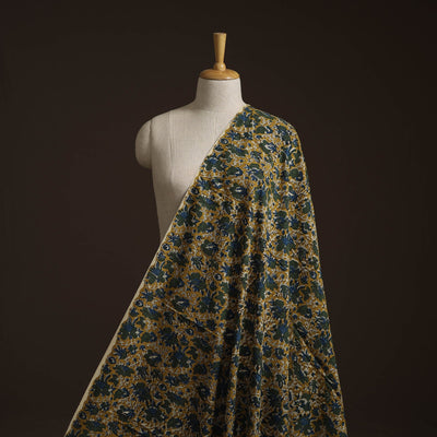 Natural dyed cotton hand block bagru print fabric 06