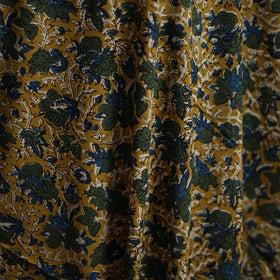 Natural dyed cotton hand block bagru print fabric 06
