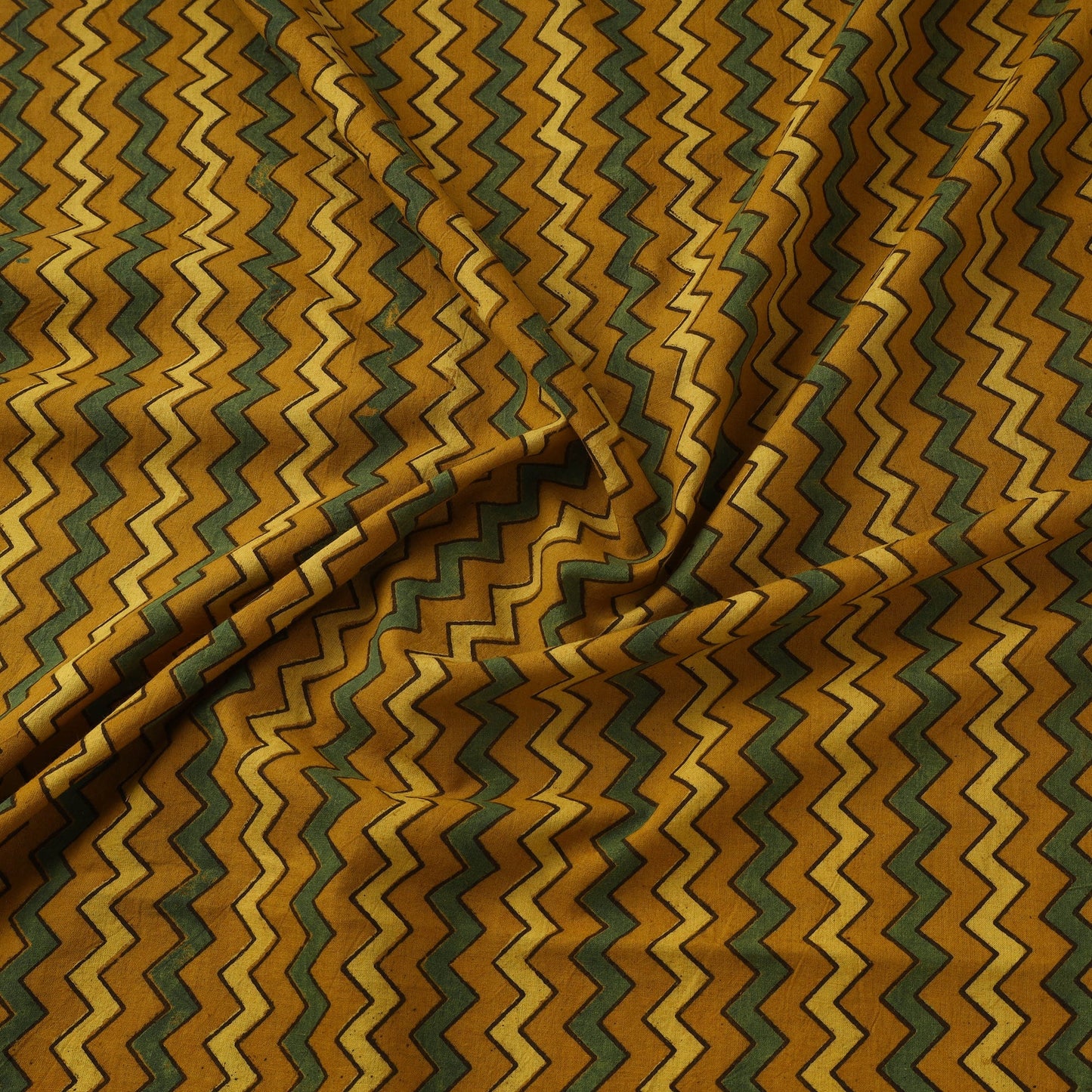 Natural dyed cotton kutch hand block ajrakh print fabric 09