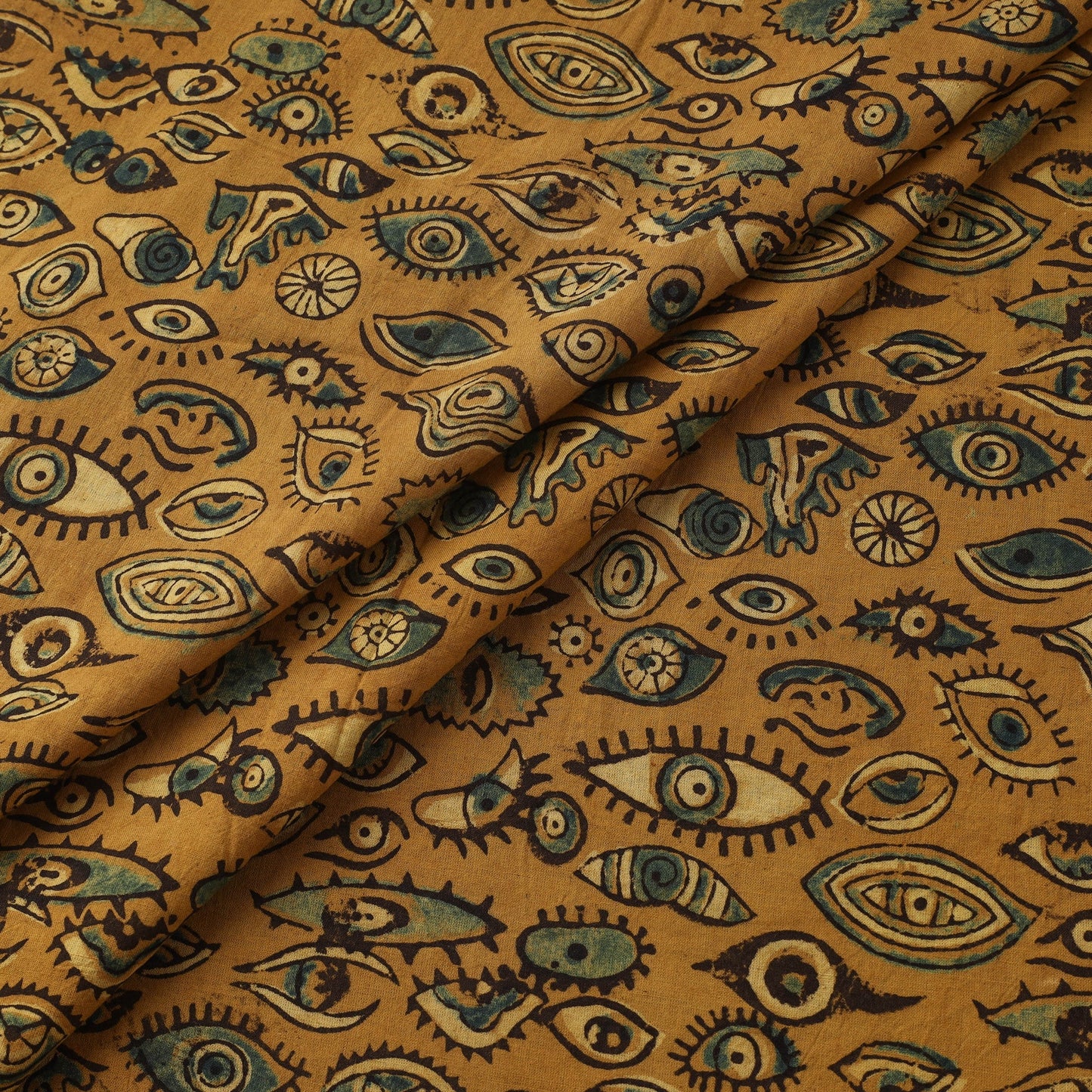 Natural dyed cotton kutch hand block ajrakh print fabric 18