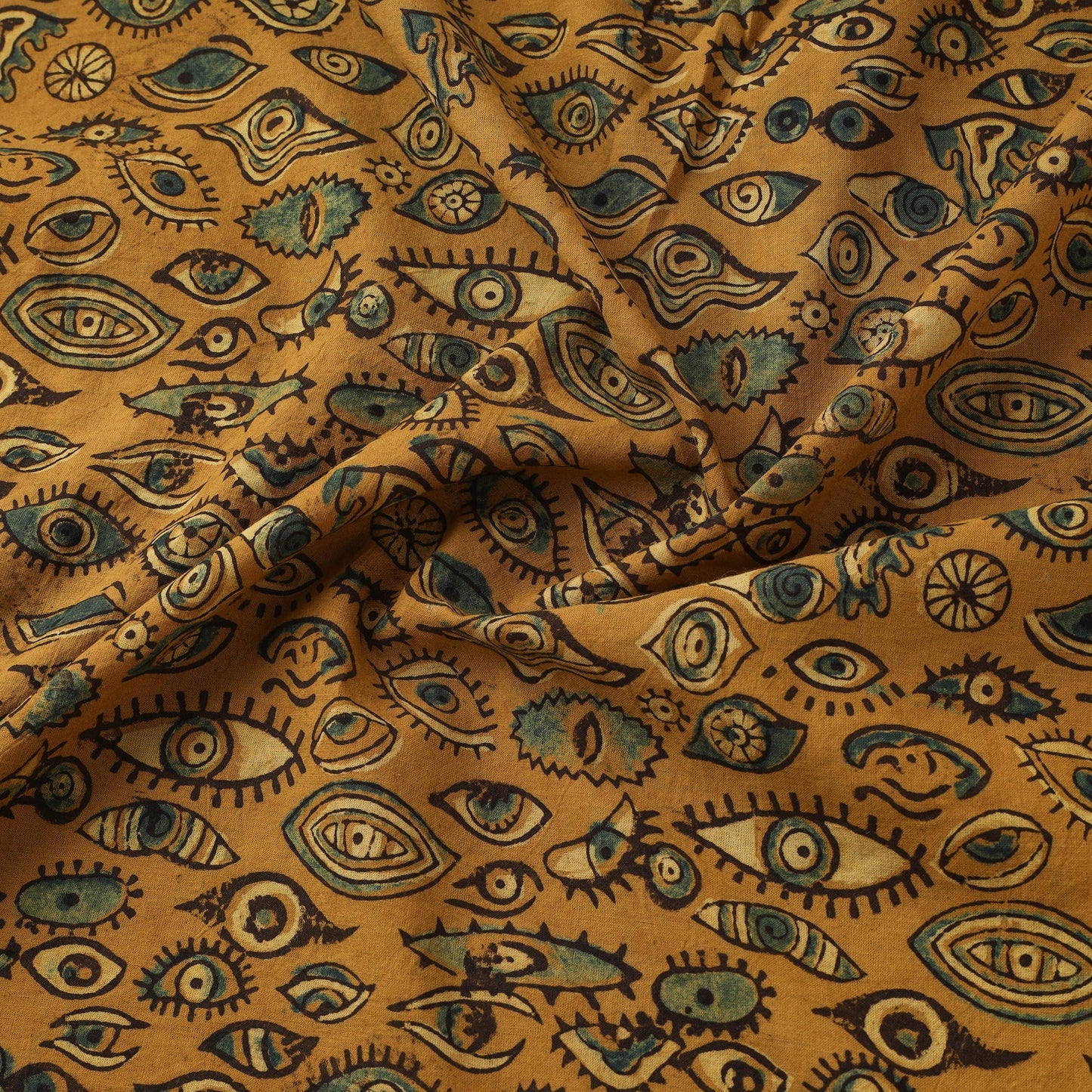 Natural dyed cotton kutch hand block ajrakh print fabric 18