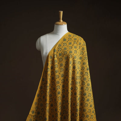 Natural dyed cotton kutch hand block ajrakh print fabric 49