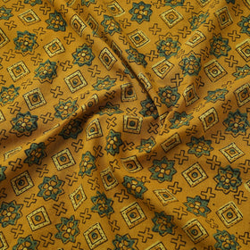 Natural dyed cotton kutch hand block ajrakh print fabric 63