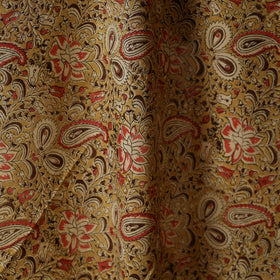 Yellow - natural dyed cotton pedana kalamkari fabric 15