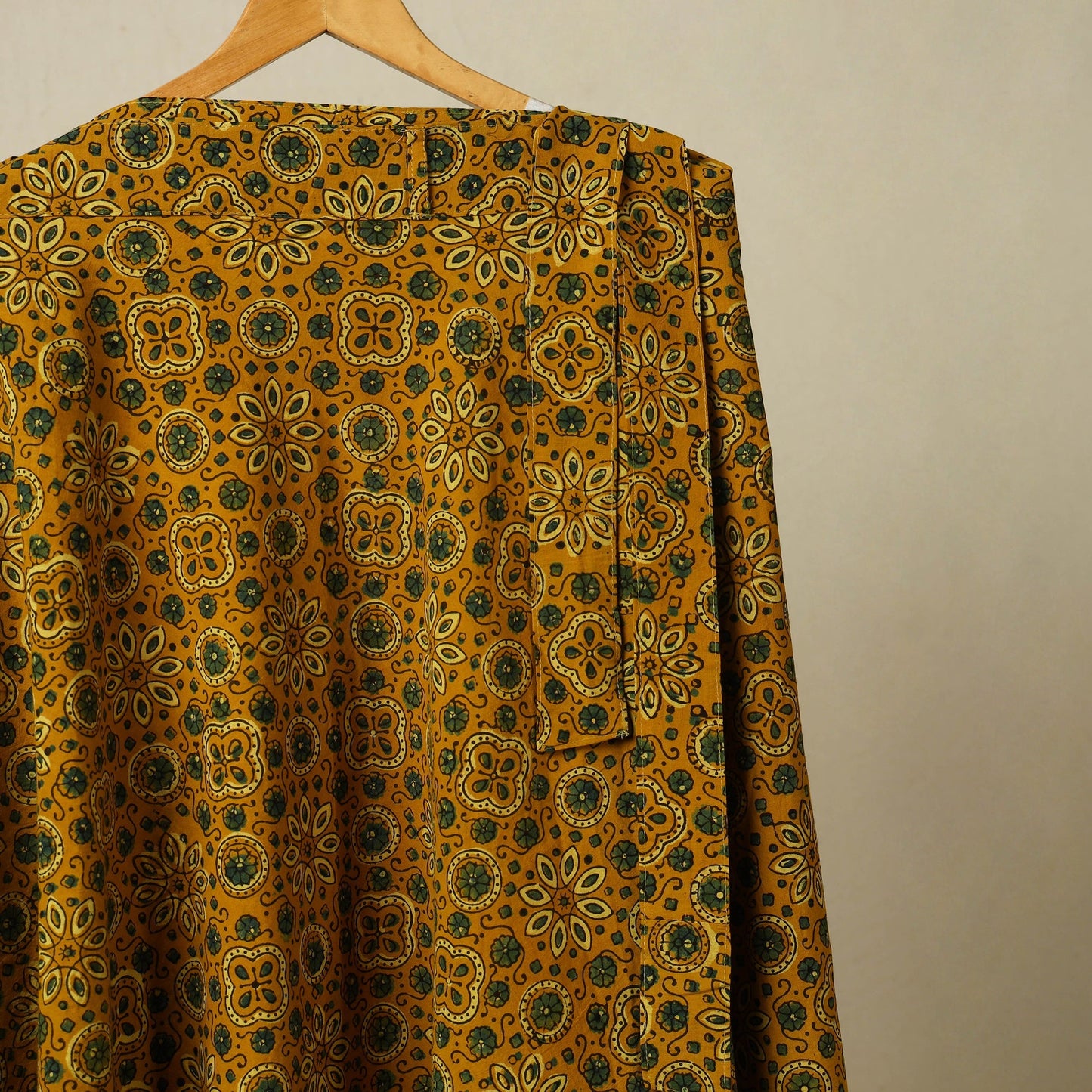 Yellow - cotton wrap around skirt 35 - handcrafted