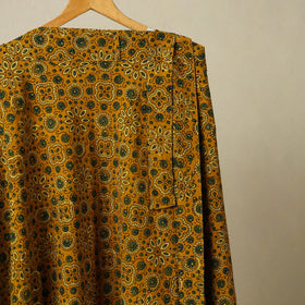 Yellow - cotton wrap around skirt 35 - handcrafted