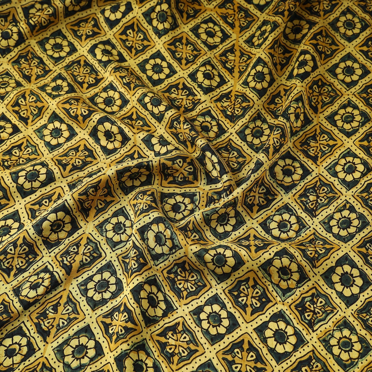 Natural dyed dola silk hand fabric 10 - handcrafted