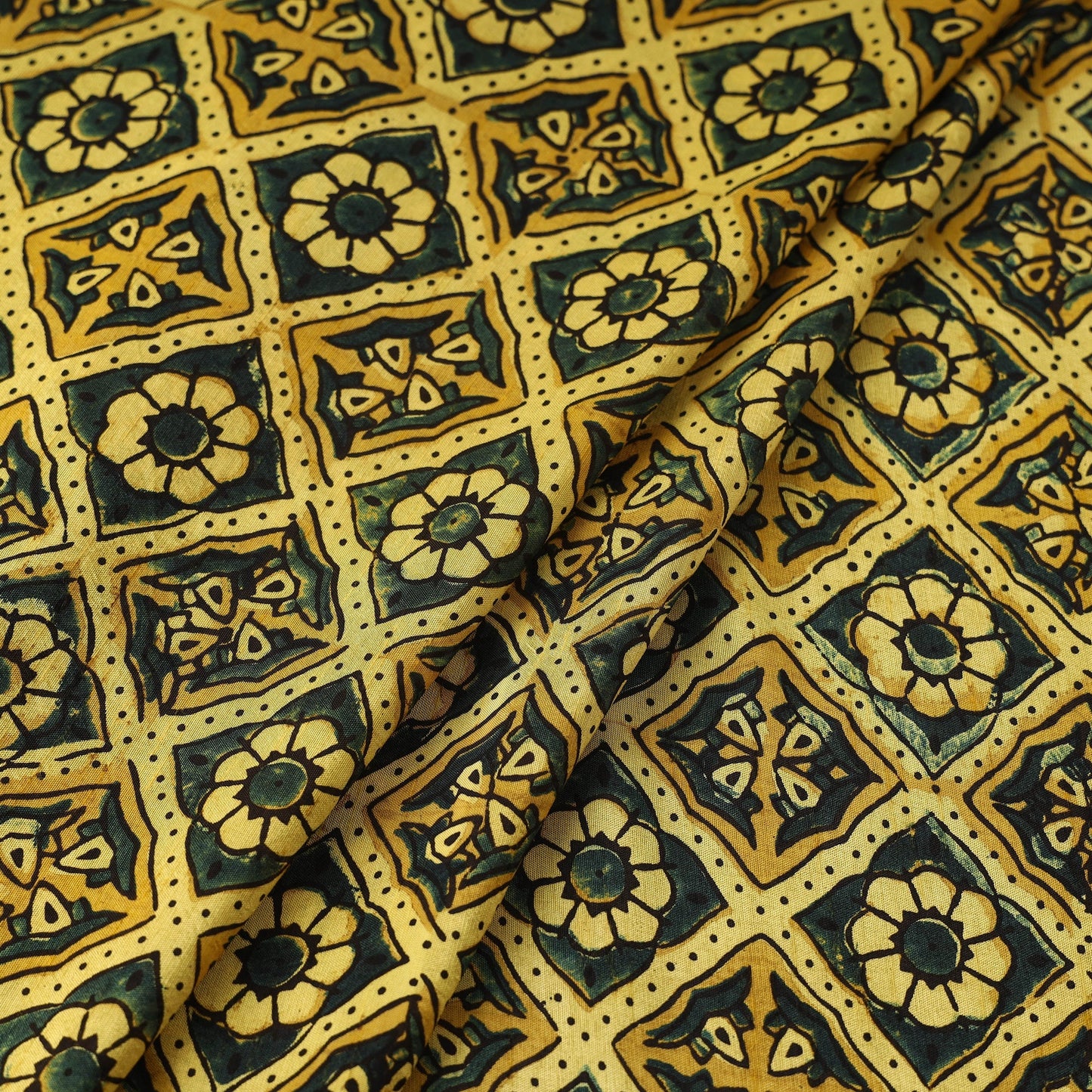 Natural dyed dola silk hand fabric 10 - handcrafted