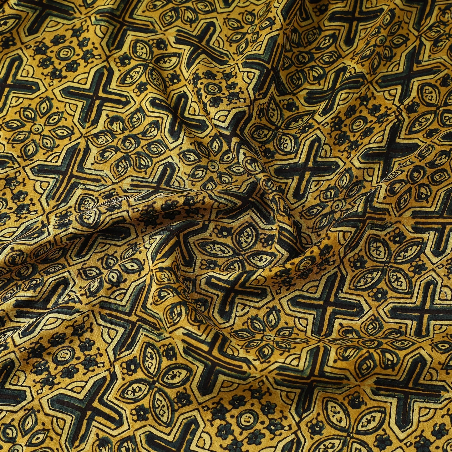 Natural dyed dola silk hand fabric 11 - handcrafted