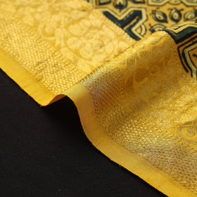 Natural dyed dola silk hand fabric 11 - handcrafted