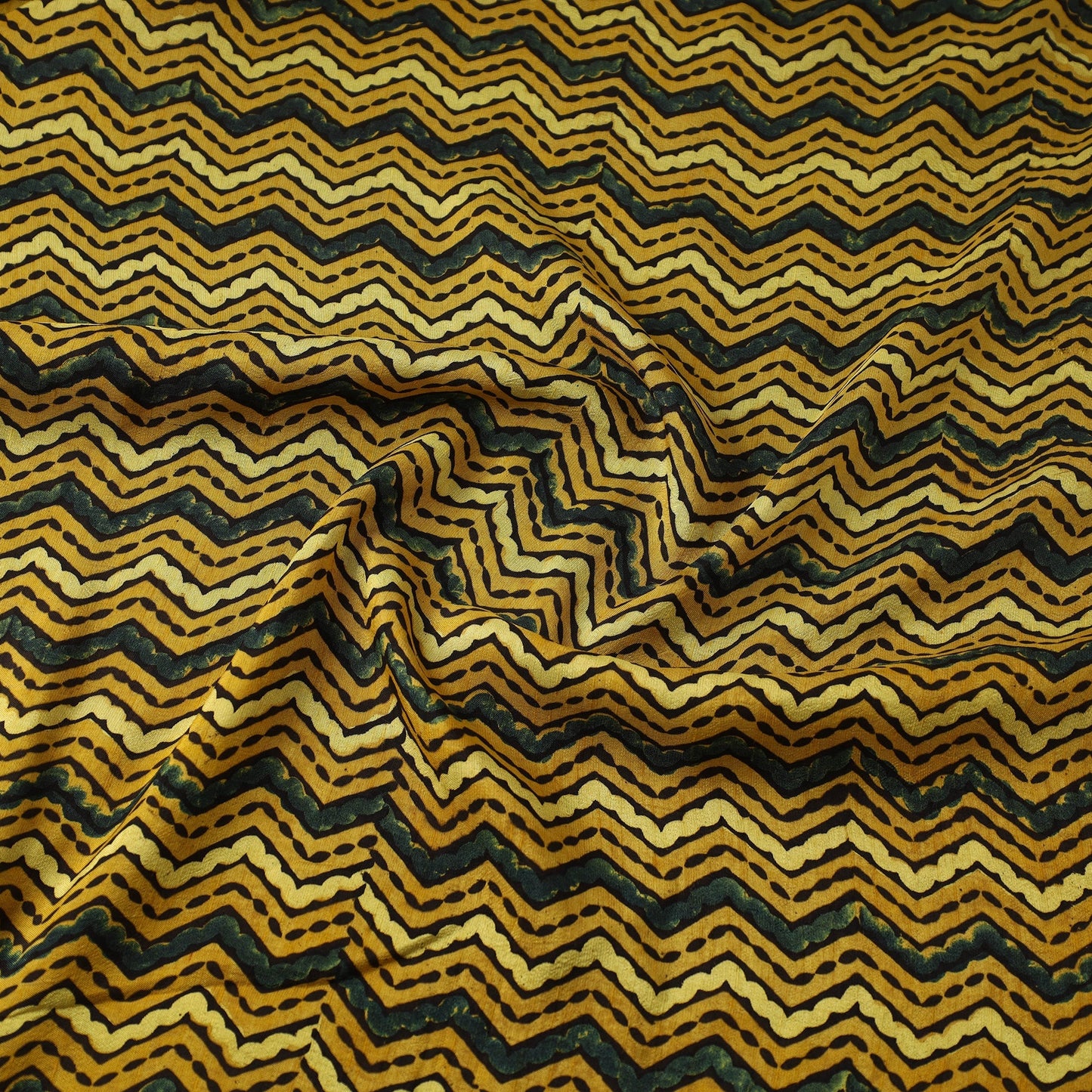 Natural dyed dola silk hand fabric 59 - handcrafted