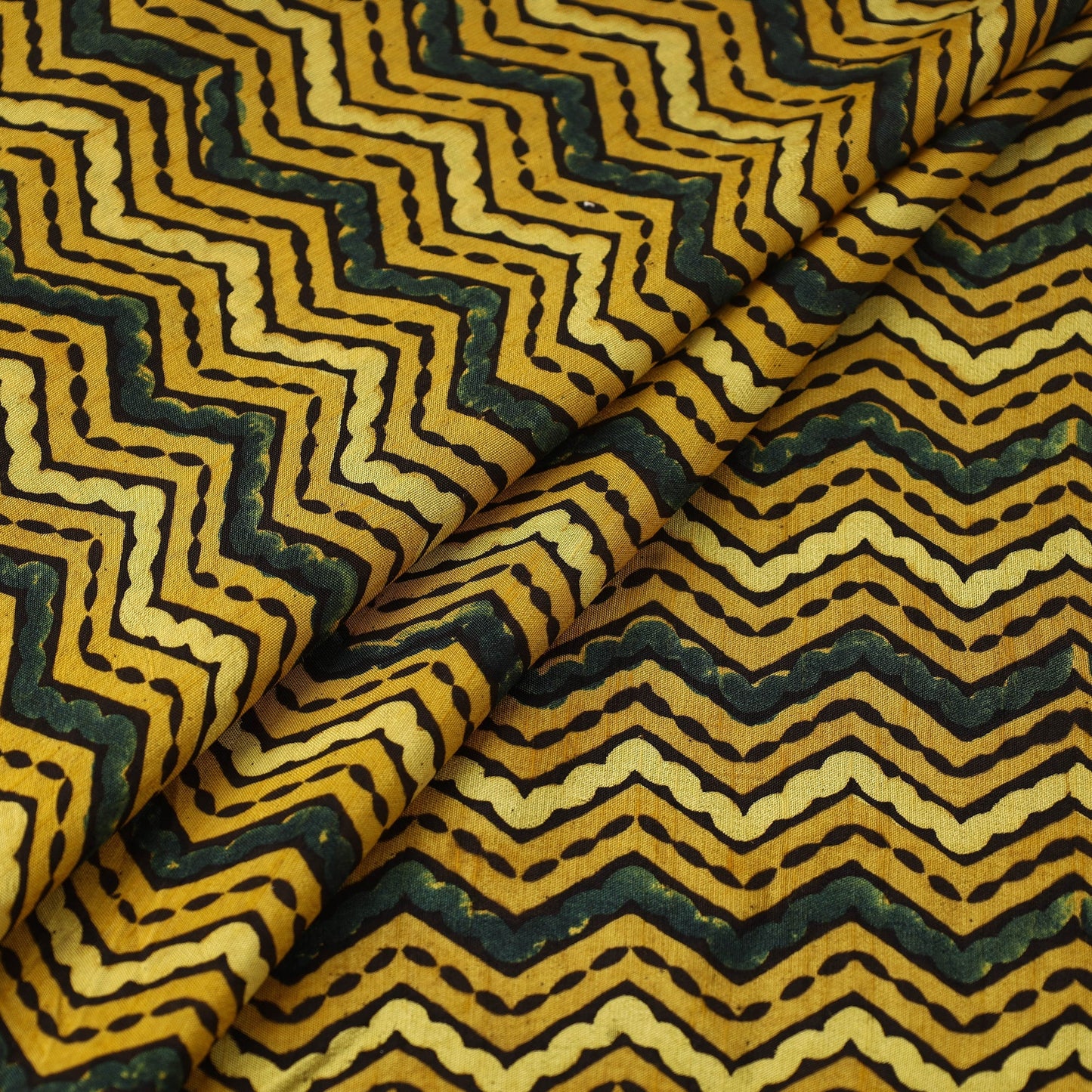 Natural dyed dola silk hand fabric 59 - handcrafted