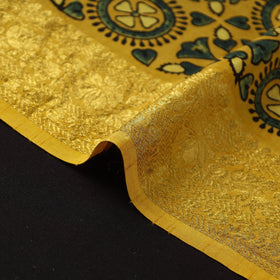 Natural dyed dola silk hand fabric 61 - handcrafted