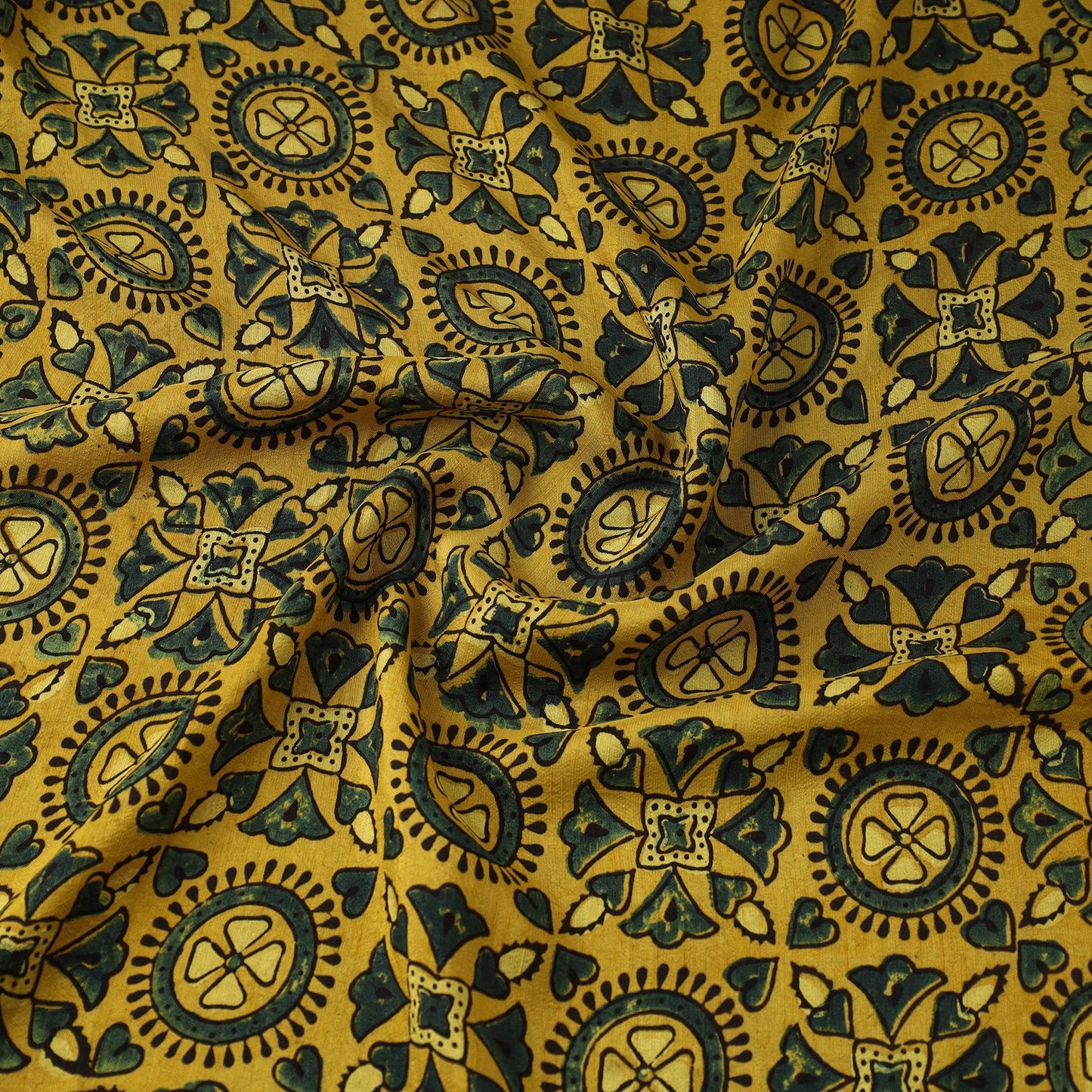 Natural dyed dola silk hand fabric 61 - handcrafted