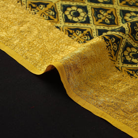 Natural dyed dola silk hand fabric 62 - handcrafted