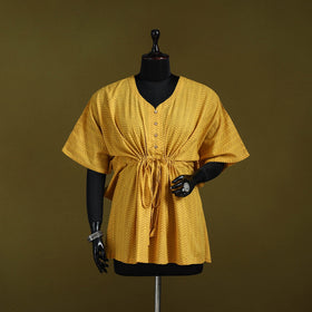 Natural dyed hand akola cotton short kaftan 41 - handcrafted