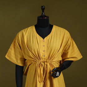 Natural dyed hand akola cotton short kaftan 41 - handcrafted