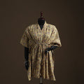 Natural dyed hand block kalamkari print cotton kaftan