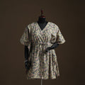 Natural dyed hand block kalamkari print cotton kaftan