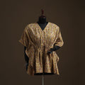 Natural dyed hand block kalamkari print cotton kaftan