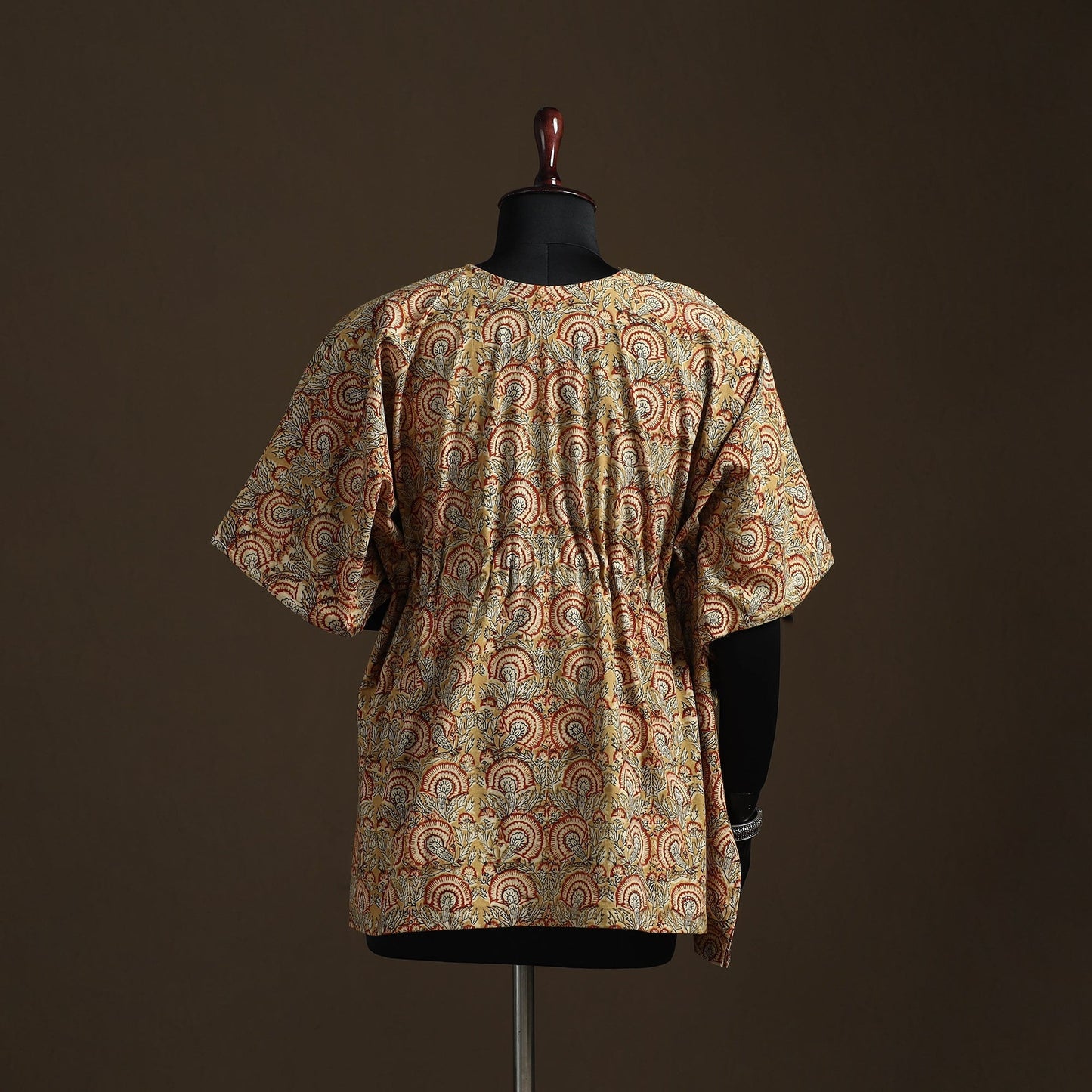 Natural dyed hand block kalamkari print patchwork cotton