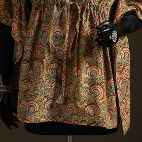 Natural dyed hand block kalamkari print patchwork cotton
