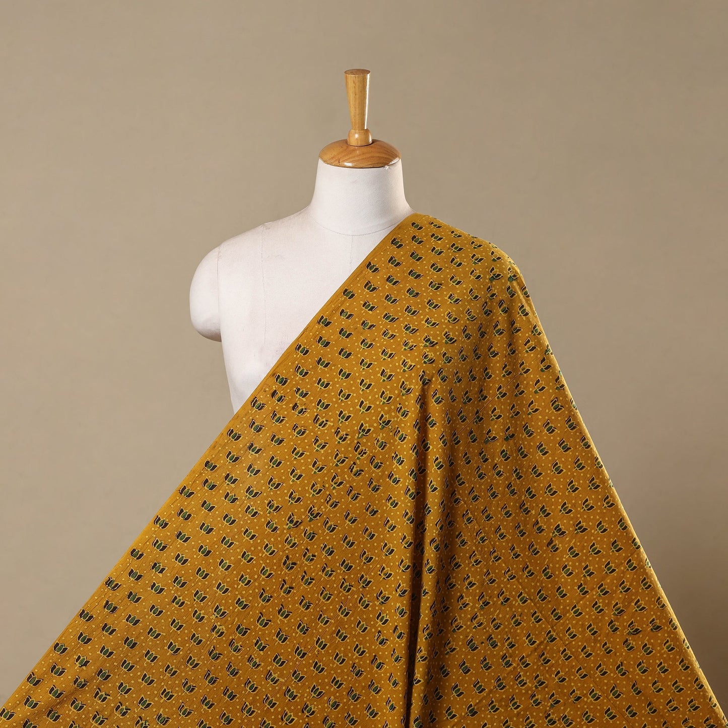 Natural dyed hand cotton fabric 11 - handcrafted
