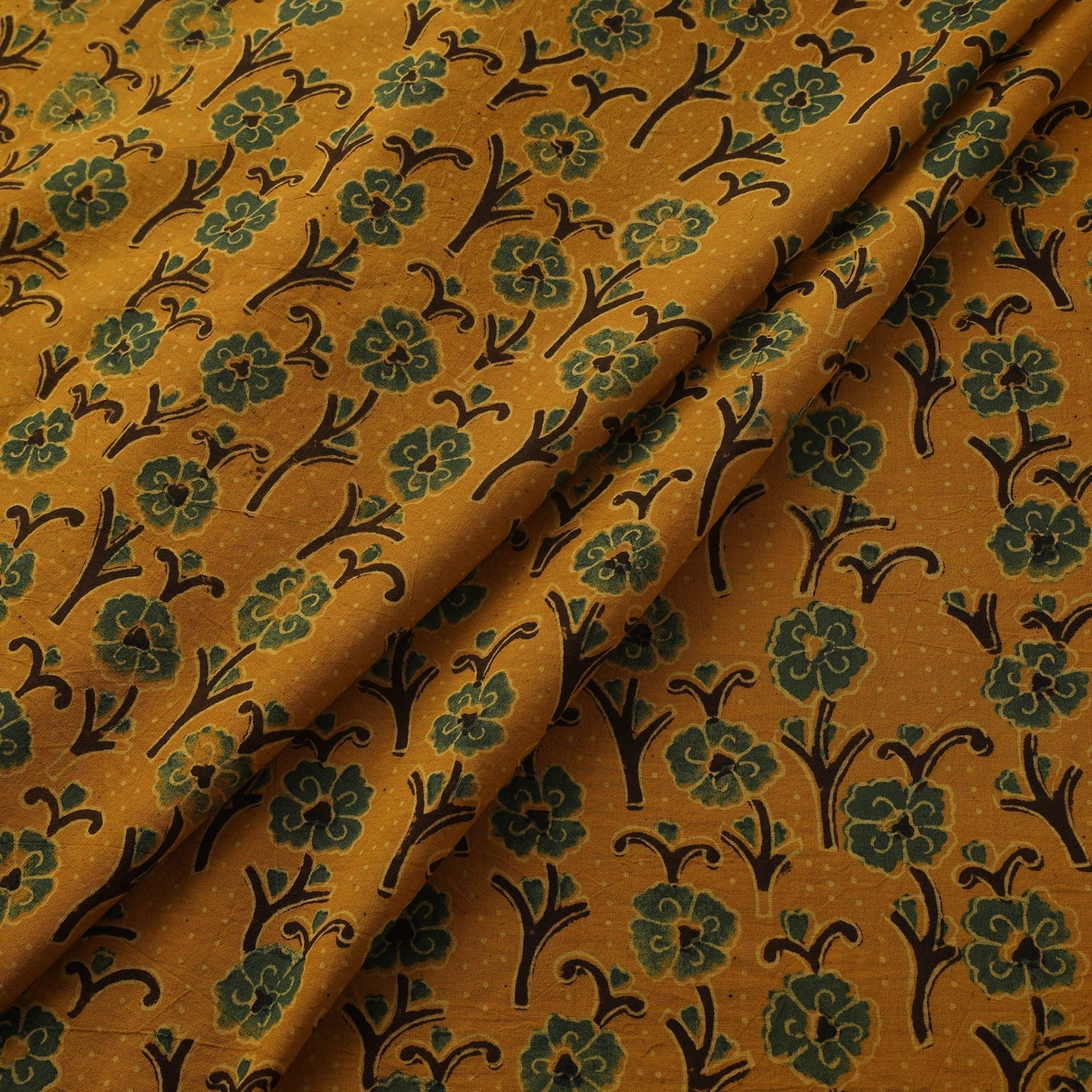 Natural dyed hand cotton fabric 18 - handcrafted