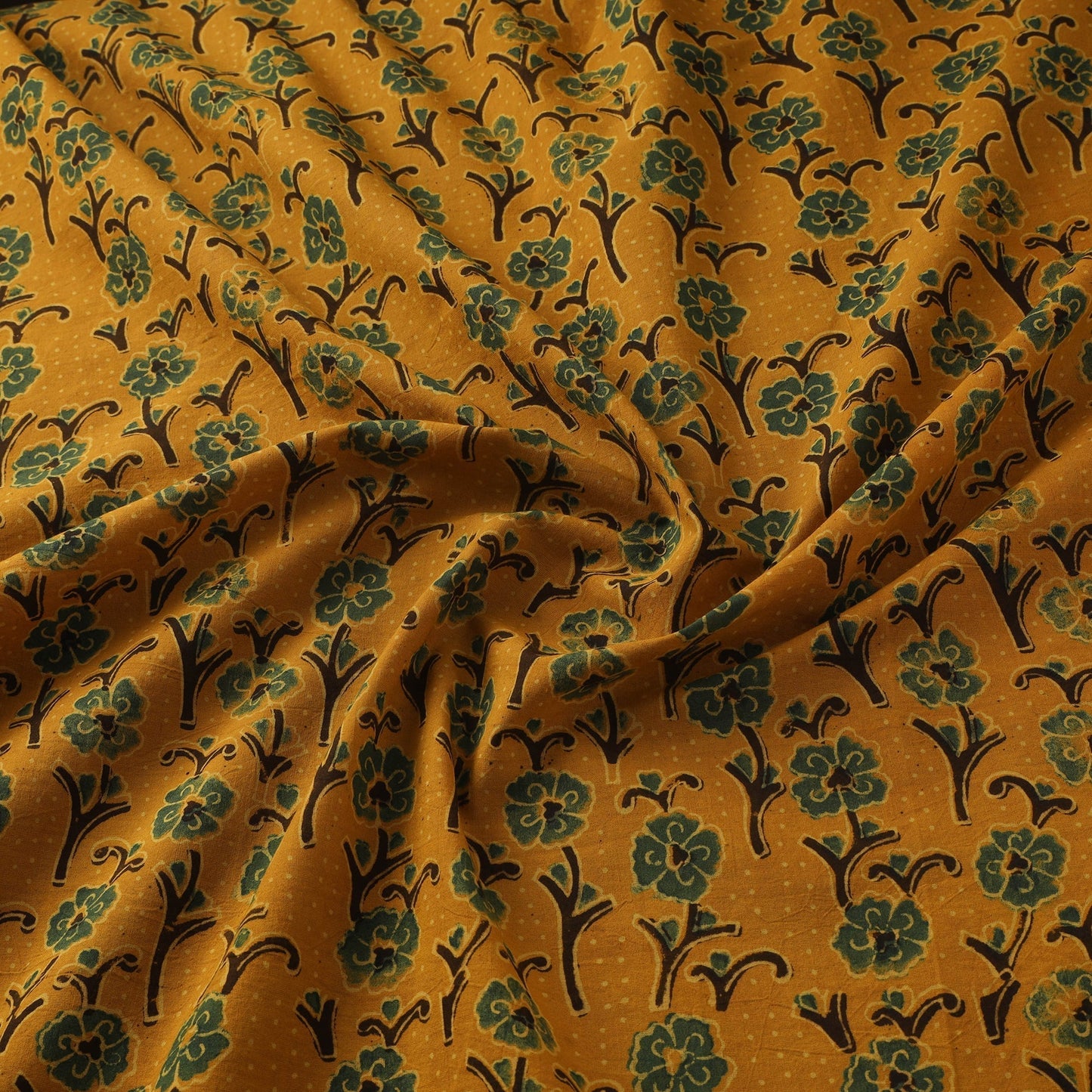 Natural dyed hand cotton fabric 18 - handcrafted