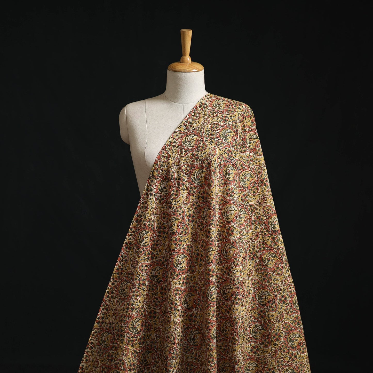 Natural dyed hand block print cotton pedana kalamkari