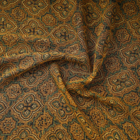 Natural dyed hand kota doria cotton fabric 11 - handcrafted