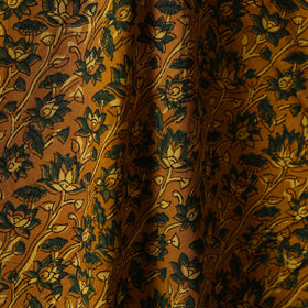 Yellow - natural dyed hand cotton fabric 02 - handcrafted