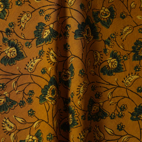 Yellow - natural dyed hand cotton fabric 05 - handcrafted