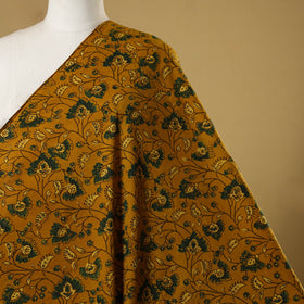 Yellow - natural dyed hand cotton fabric 05 - handcrafted