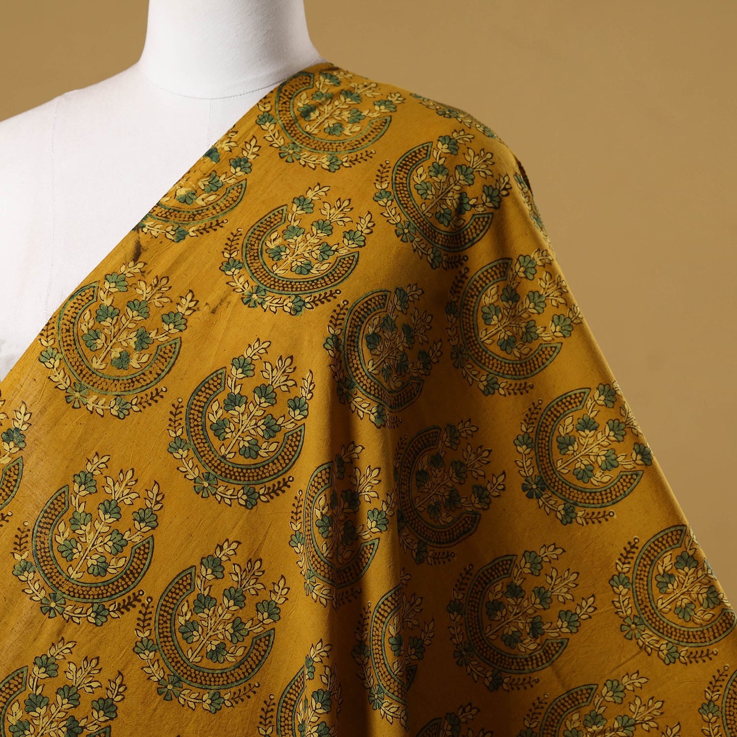 Natural dyed hand cotton fabric 18 - handcrafted