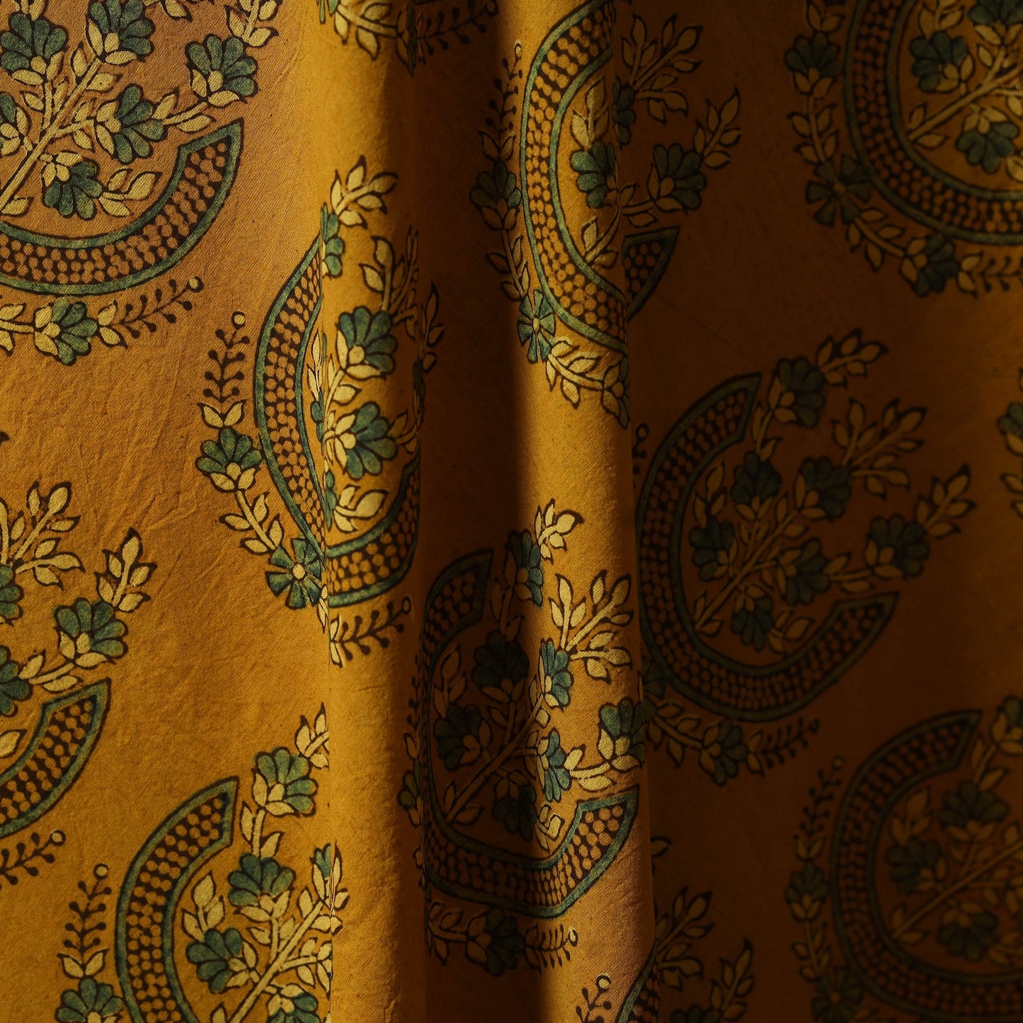 Natural dyed hand cotton fabric 18 - handcrafted