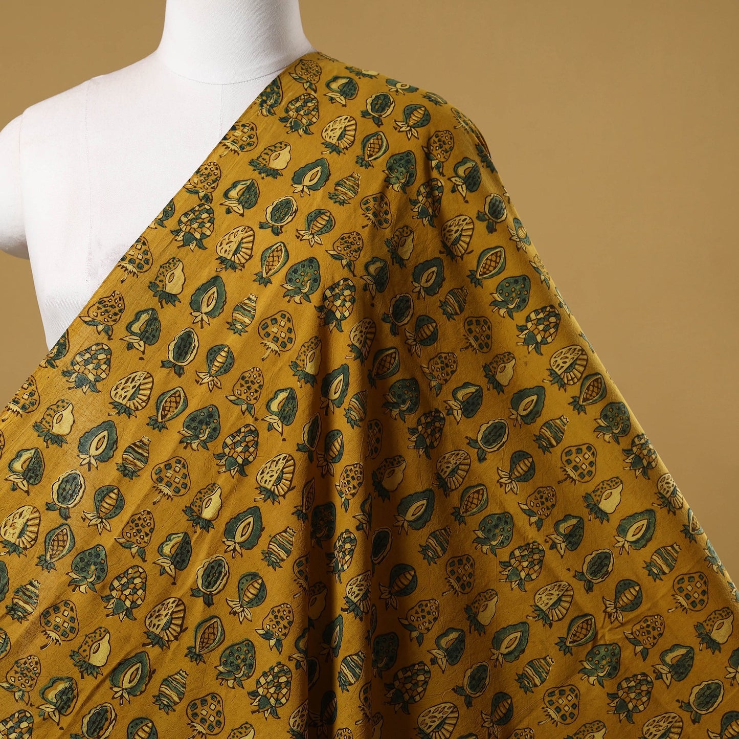 Natural dyed hand cotton fabric 20 - handcrafted