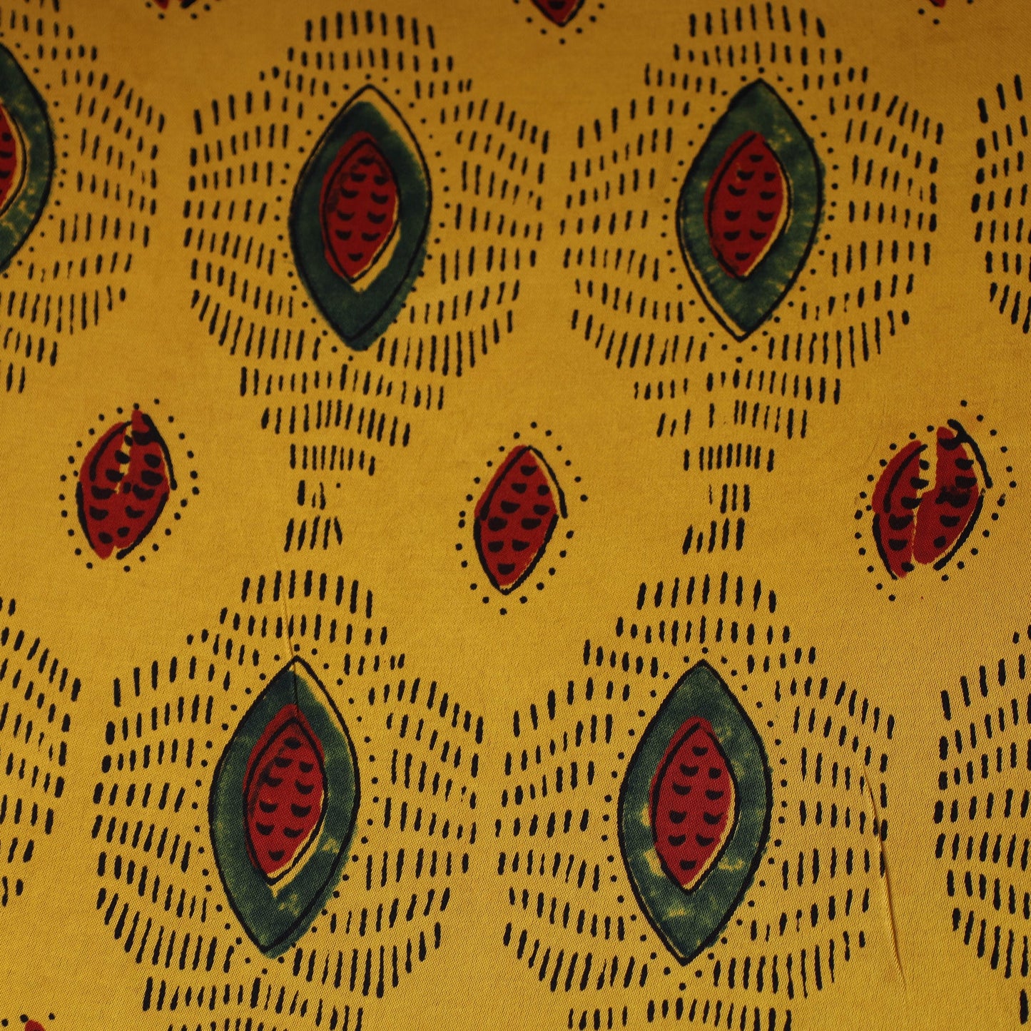 Yellow - natural dyed hand modal silk fabric 15