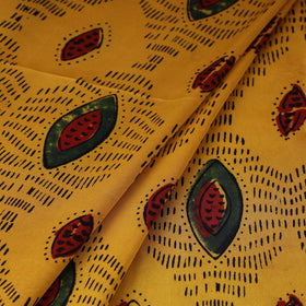 Yellow - natural dyed hand modal silk fabric 15