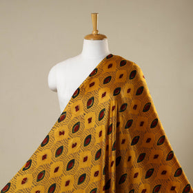 Yellow - natural dyed hand modal silk fabric 15