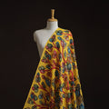 Natural dyed handloom chanderi silk handpainted