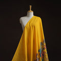 Natural dyed handloom chanderi silk handpainted