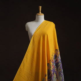 Natural dyed handloom chanderi silk handpainted