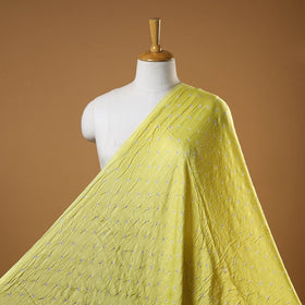 Yellow - natural dyed kutch tie-dye modal silk bandhani